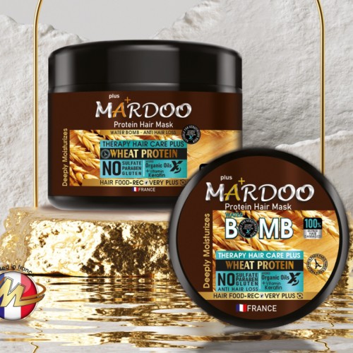 Lotion capillaire à base de protéines de blé et bombe à eau Mardoo