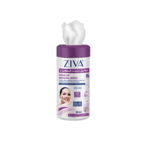 Lingettes démaquillantes 80" Bidon - ZIVA