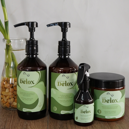 Coffret détox aux extraits de menthe, de citron et de gingembre, 500 ml